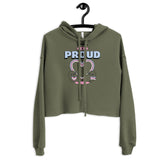 Trans & Proud Crop Hoodie